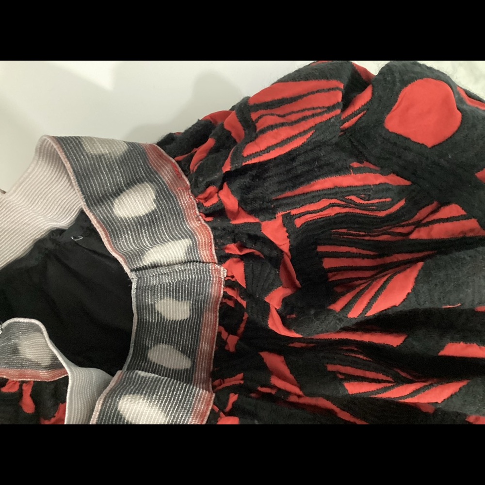 Stella Jean Tiered red & black skirt Sz 38 - Picture 7 of 7